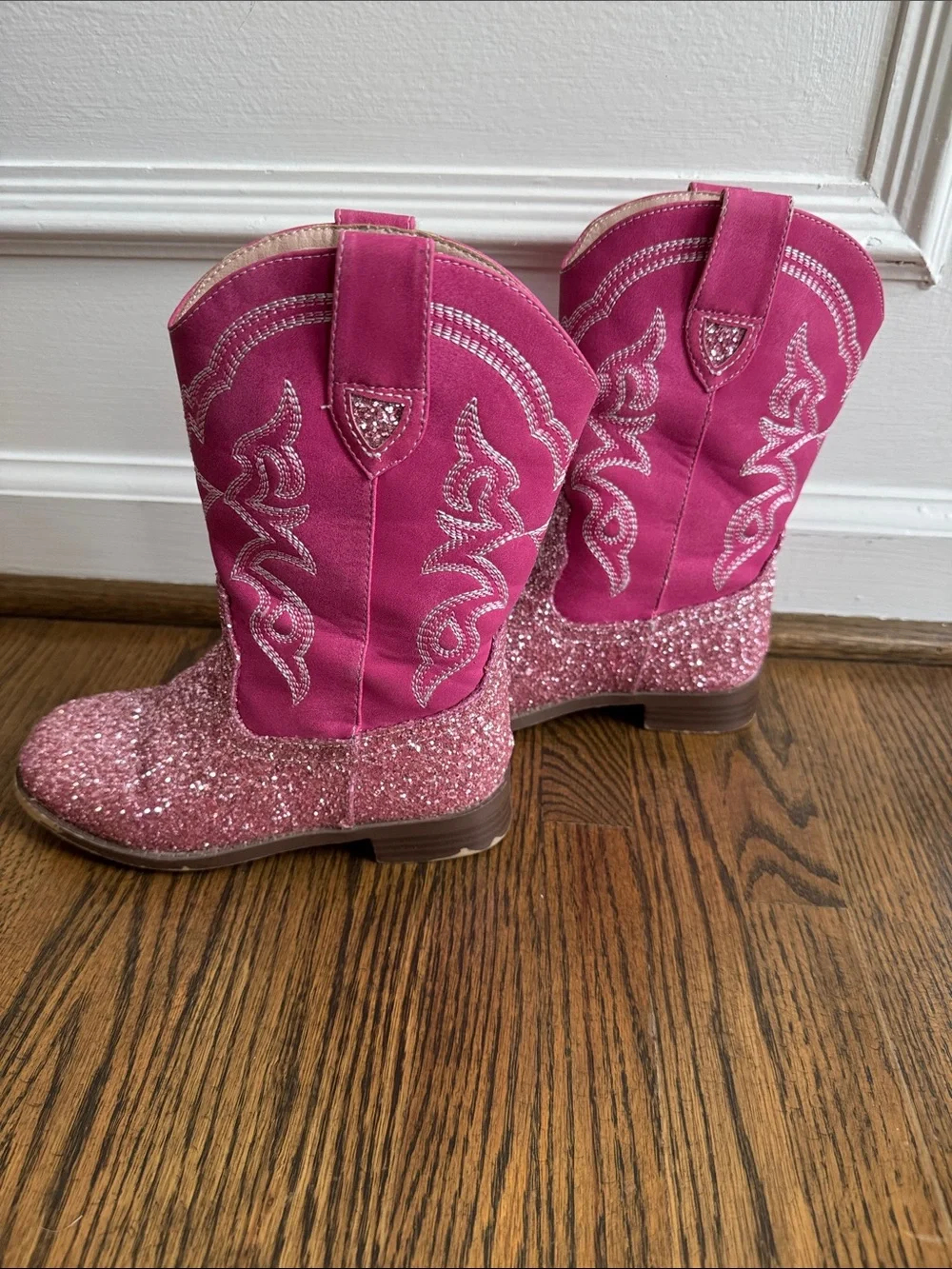 🌸 5/$25 Sale 🌸 Kids Pink Glitter Cowboy Boots